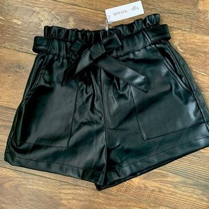 Spencer and Ella Frances Vegan Leather Shorts